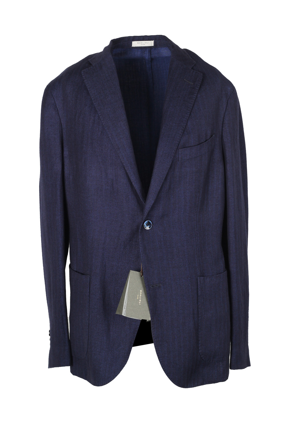 Boglioli K Jacket Blue Sport Coat Size 50 / 40R U.S.
