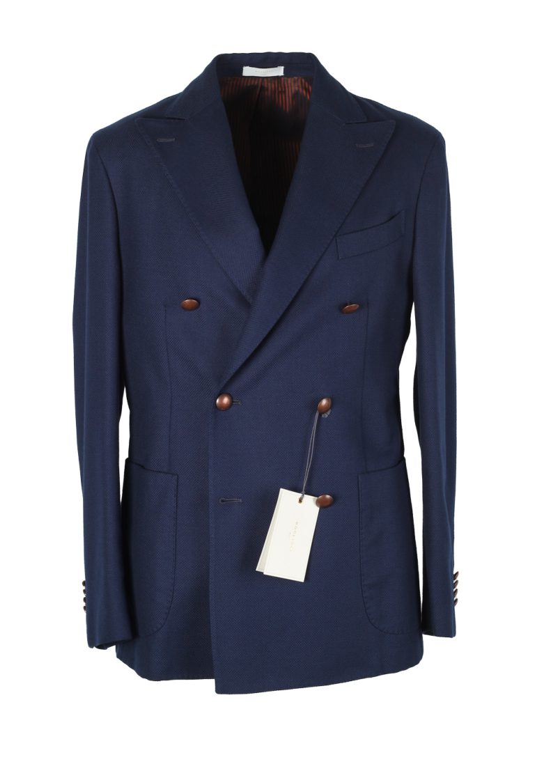 Boglioli K Jacket Blue Double Breasted Sport Coat Size 46 / 36R U.S. - thumbnail | Costume Limité