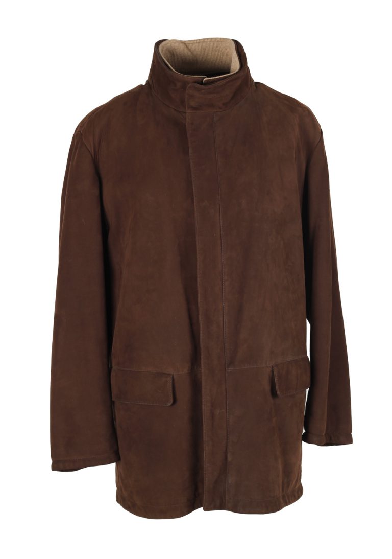 Loro Piana Brown Lamb Leather Jacket Coat Size XXL / 58 / 48R U.S. - thumbnail | Costume Limité