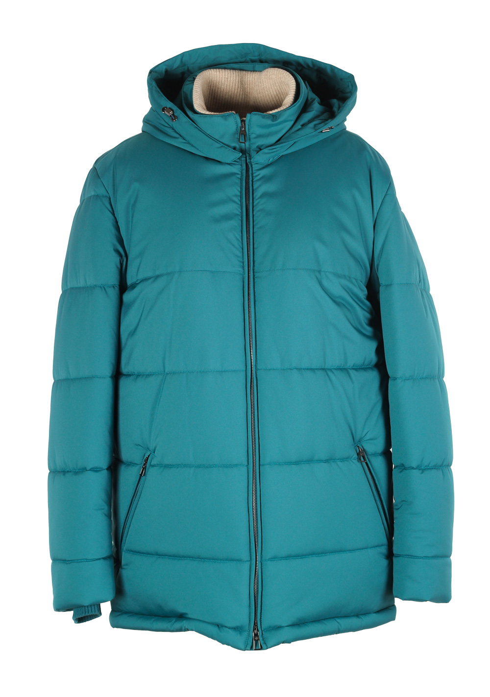 Loro Piana Teal Padded Jacket Coat | Costume Limité