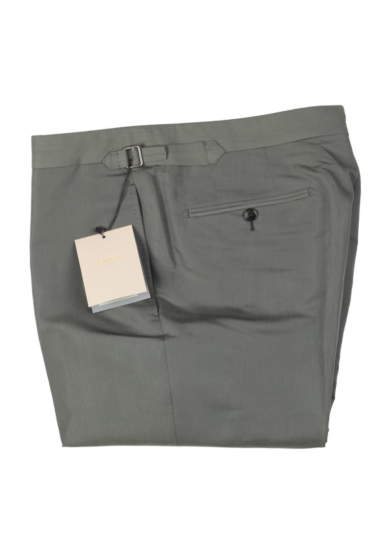 TOM FORD Green Cotton Silk Dress Trousers Size 54 / 38 U.S. - thumbnail | Costume Limité