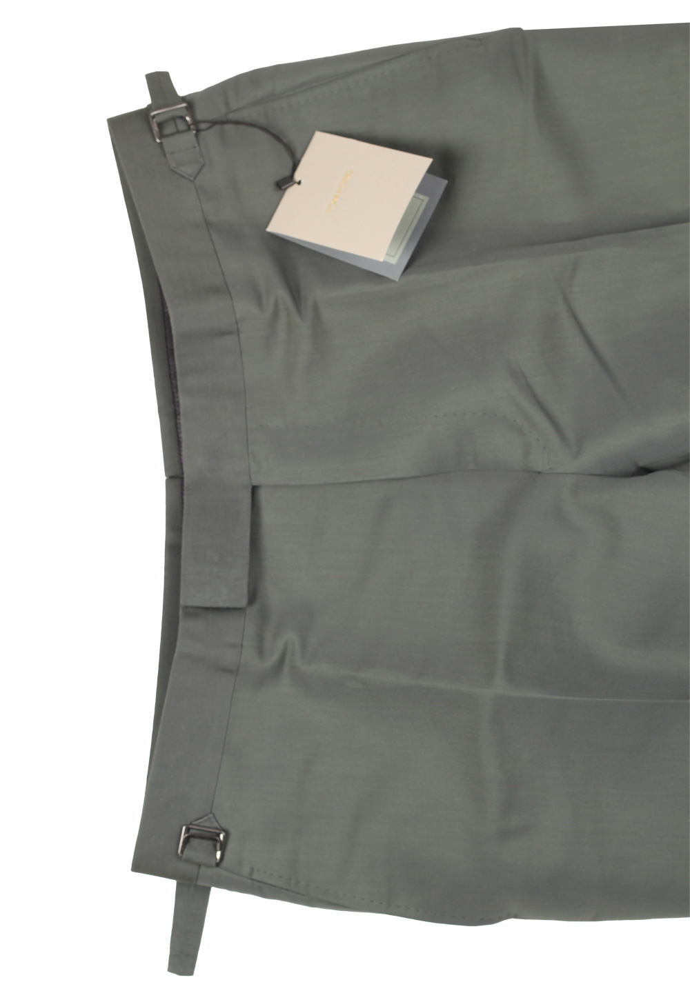 TOM FORD Green Cotton Silk Dress Trousers Size 54 / 38 U.S. | Costume Limité