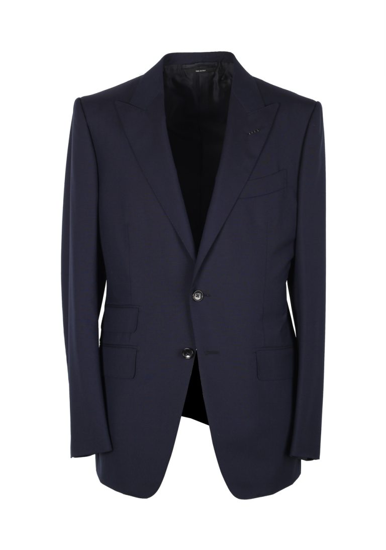 TOM FORD O’Connor Blue Solid Sport Coat Size 56 / 46R U.S. Fit Y - thumbnail | Costume Limité
