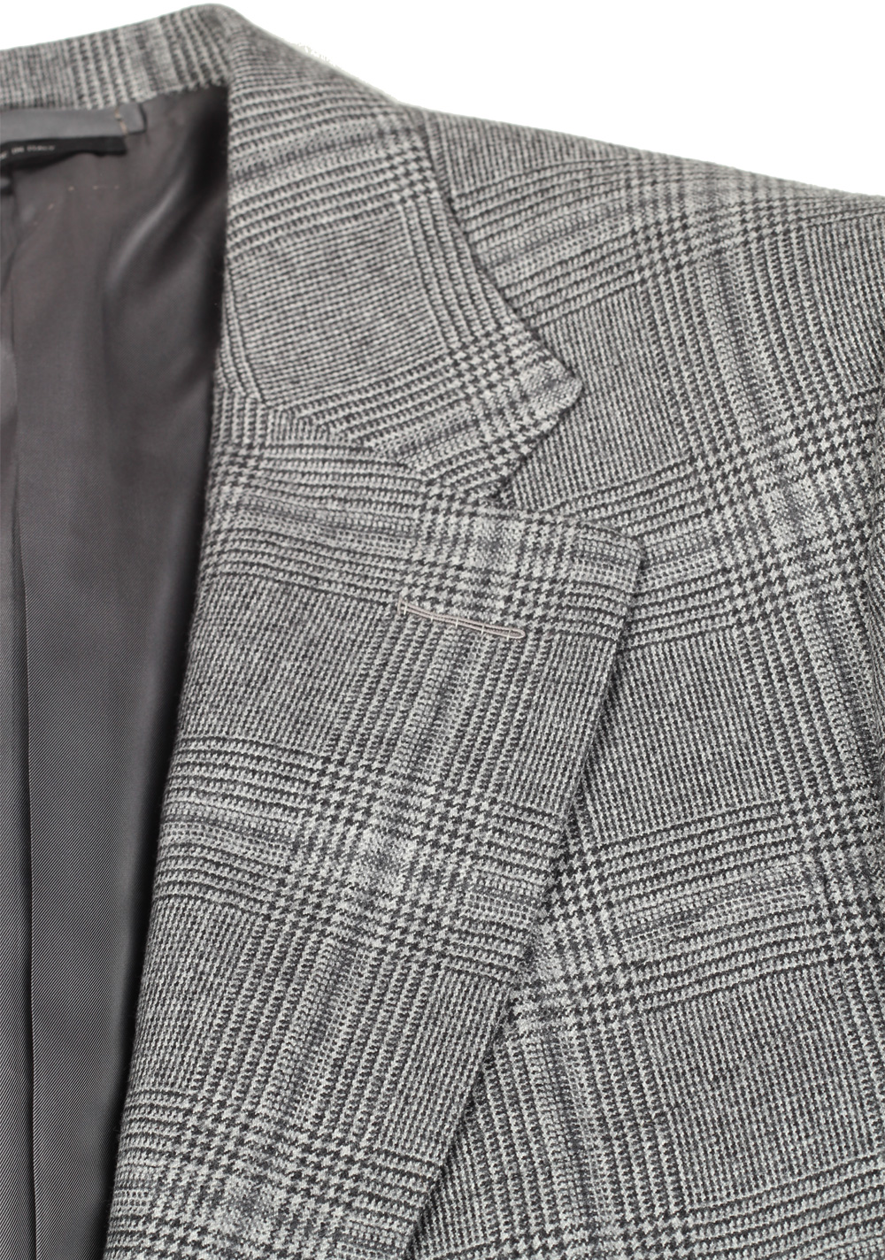 TOM FORD Windsor Checked Gray Sport Coat Size 48 / 38R U.S. In Wool | Costume Limité