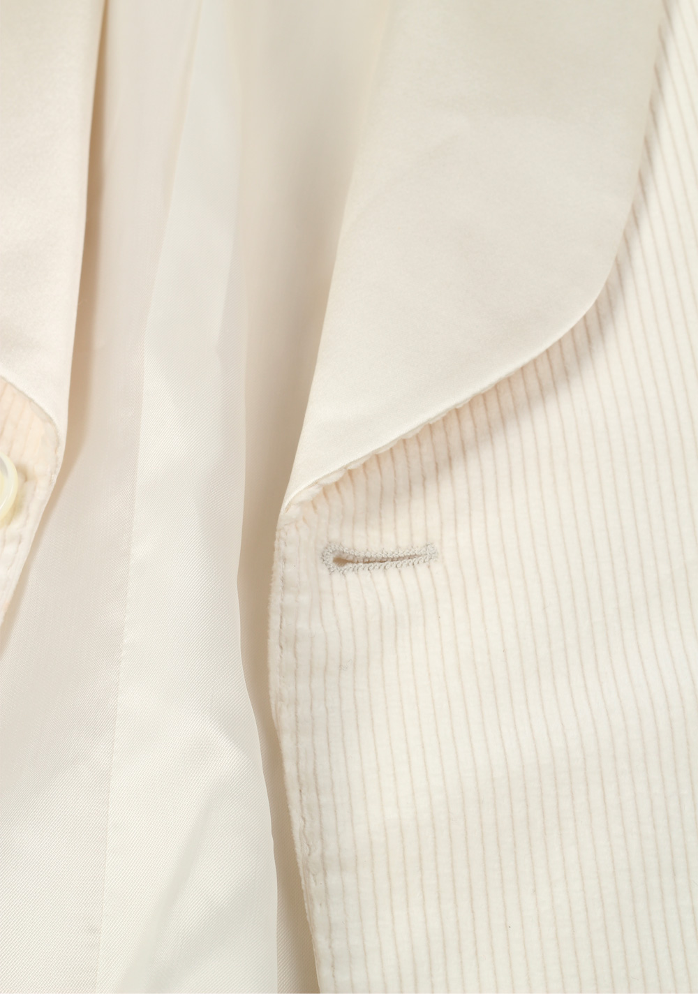 Brunello Ccinelli Ivory Signature Tuxedo Dinner Jacket Size 50 / 40R U.S. | Costume Limité