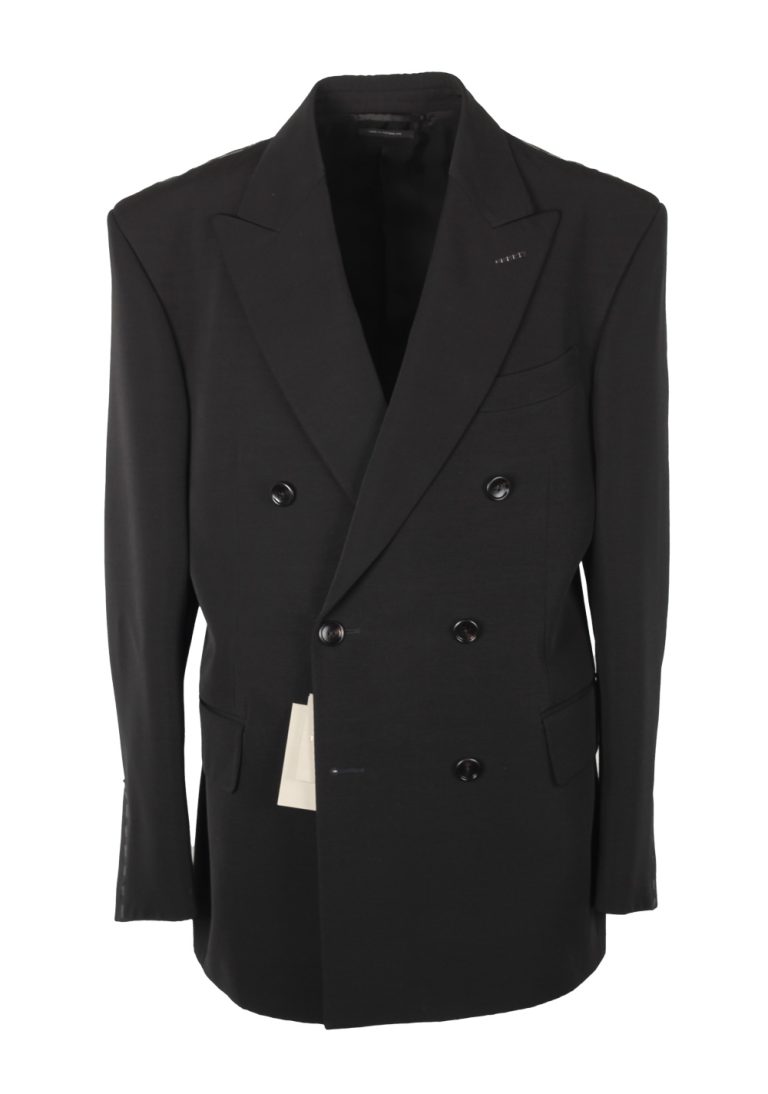 TOM FORD Atticus Black Double Breasted Suit Size 50 / 40R U.S. - thumbnail | Costume Limité