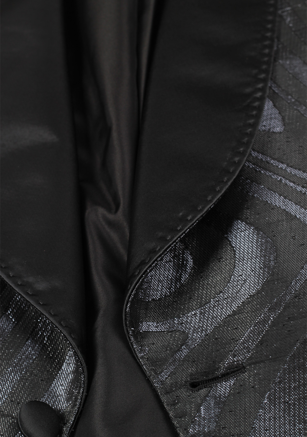 TOM FORD Atticus Black Silver Tuxedo Dinner Jacket Size 46 / 36R U.S. | Costume Limité