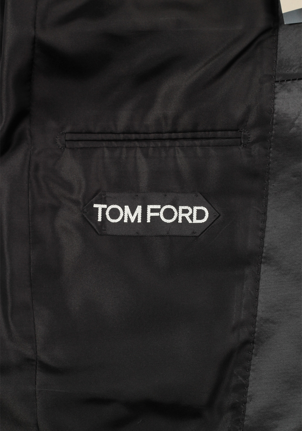 TOM FORD Atticus Black Silver Tuxedo Dinner Jacket Size 46 / 36R U.S. | Costume Limité