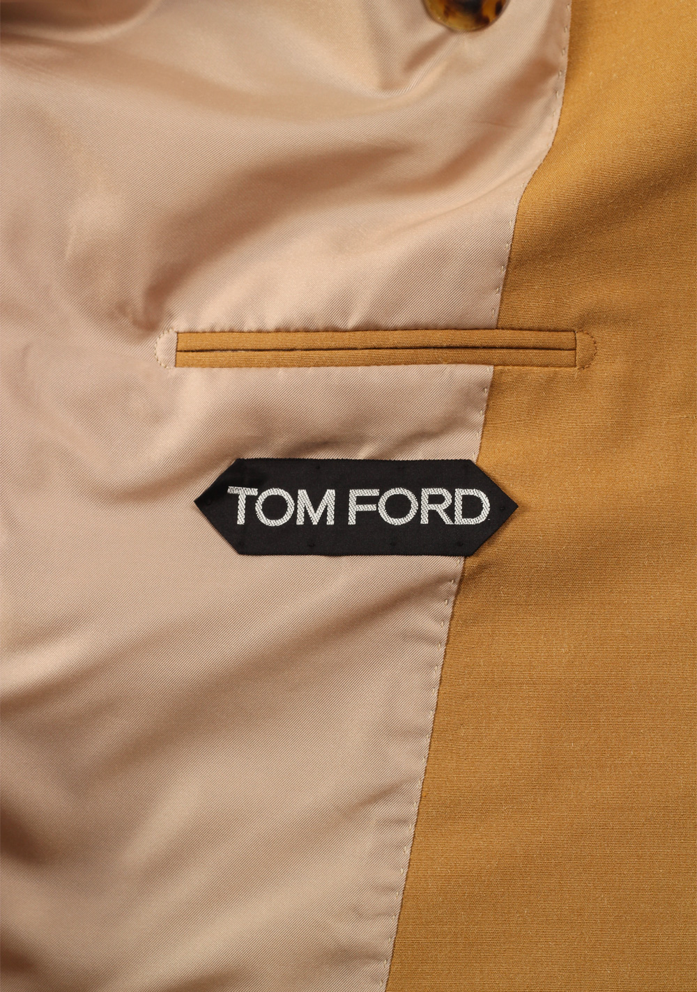 TOM FORD Shelton Beige Silk Double breasted Sport Coat Size 46 / 36R U.S. | Costume Limité