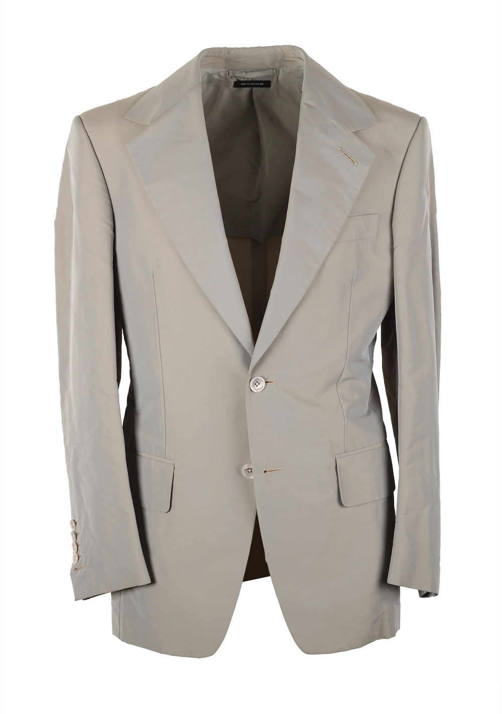 TOM FORD New Spencer Solid Gray Suit Size 46 / 36R U.S.
