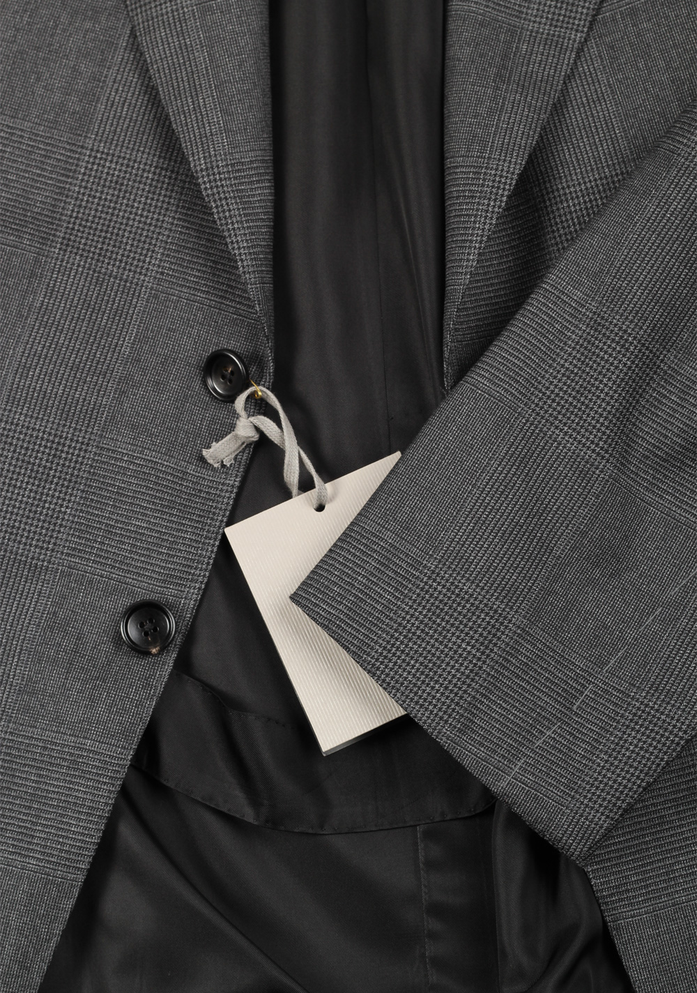 TOM FORD Shelton Gray Checked Suit Size 54 / 44R U.S. In Wool – image 4