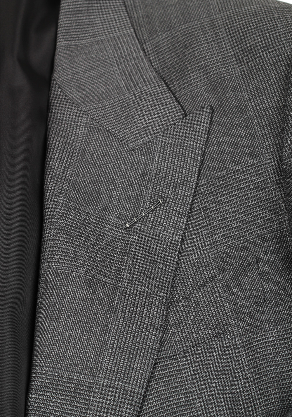 TOM FORD Shelton Gray Checked Suit Size 54 / 44R U.S. In Wool – image 5