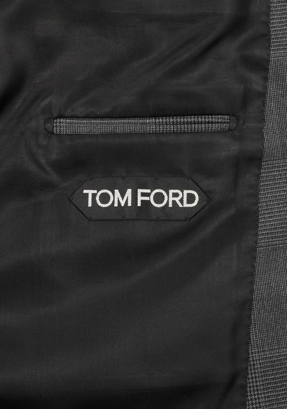 TOM FORD Shelton Gray Checked Suit Size 54 / 44R U.S. In Wool – image 7