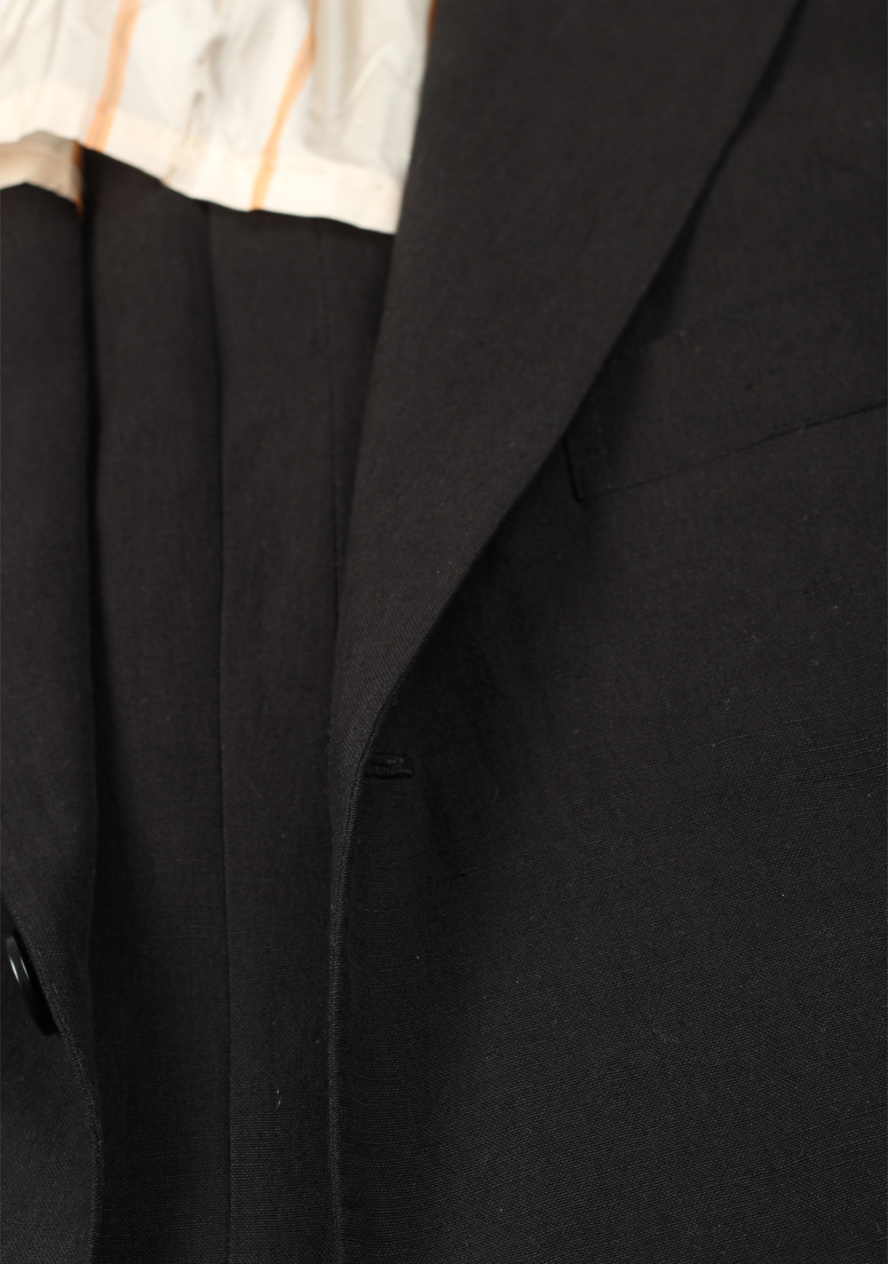 Kiton Black Sport Coat Size 48 / 38R U.S. In Silk Linen – image 3