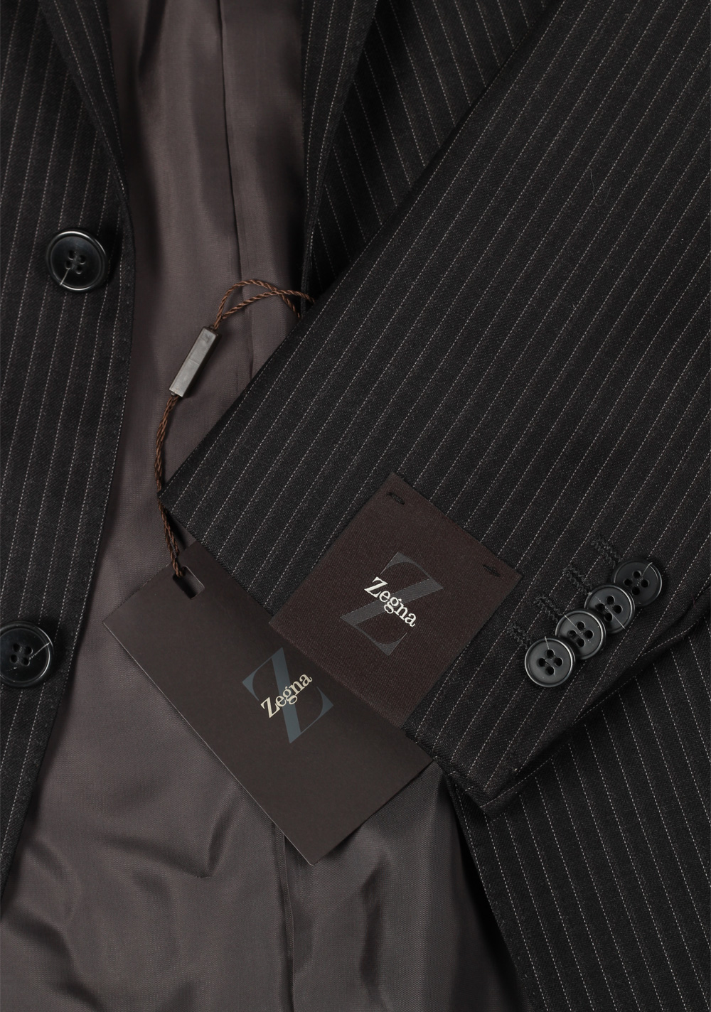 Z Zegna Gray Striped City Wool Suit Size 50 / 40R U.S. | Costume Limité