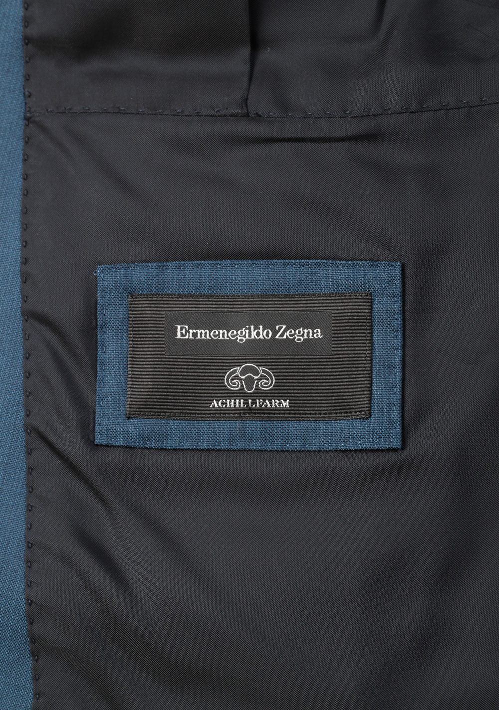 ZEGNA Blue City Achillfarm Suit Size 56 / 46R U.S. | Costume Limité