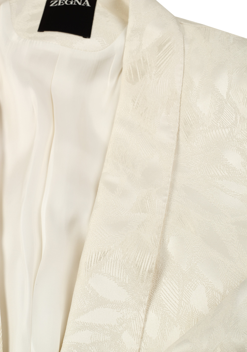 ZEGNA Sartorial Off White Tuxedo Dinner Jacket Size 54 / 44R U.S. | Costume Limité