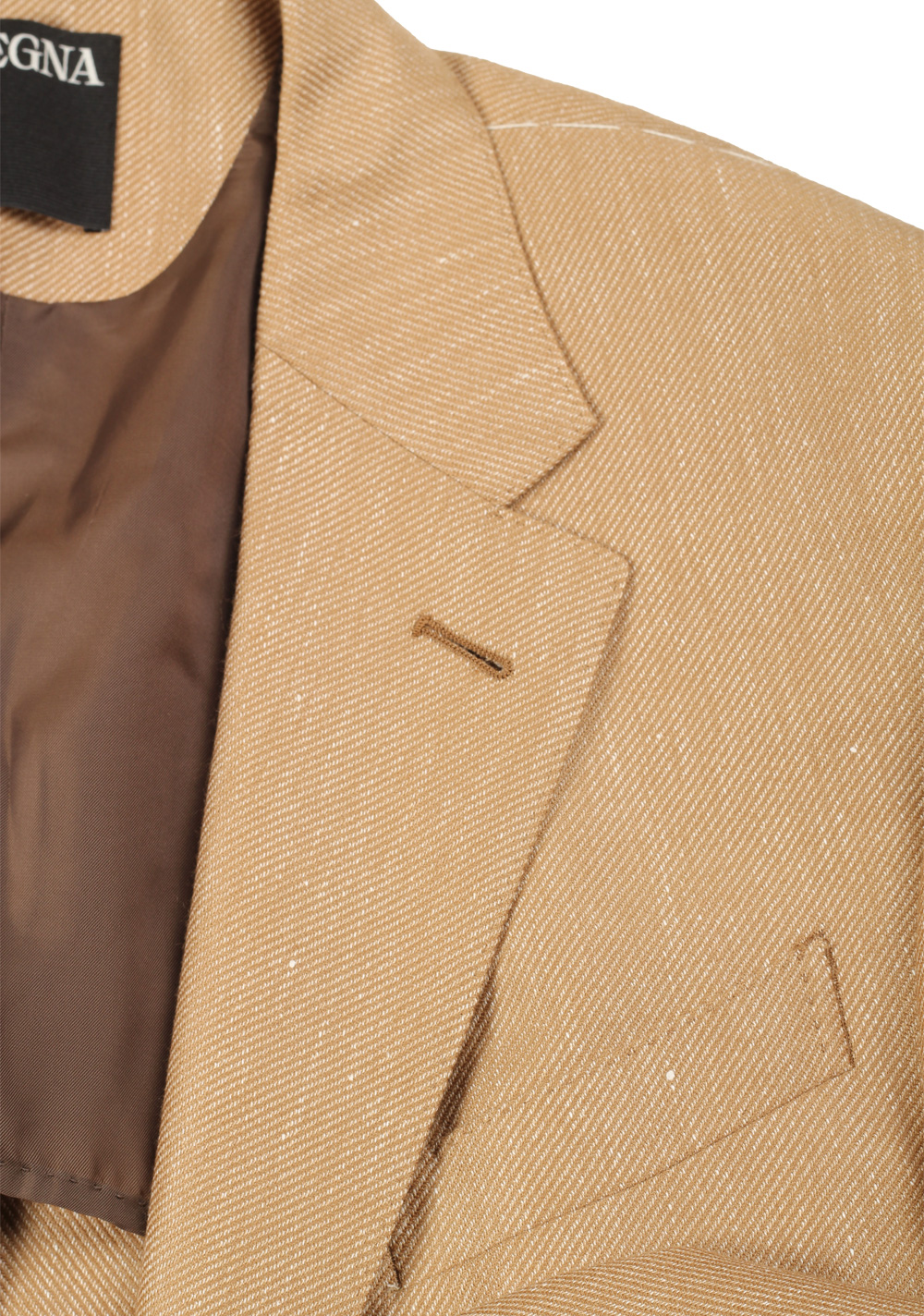 ZEGNA Natural Beige Sport Coat Size 56 / 46R U.S. In Cashmere Blend | Costume Limité