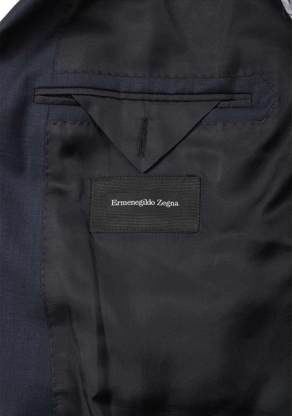 ZEGNA Mila Blue Sport Coat Size 52L / 42L U.S. In Silk Blend – image 7