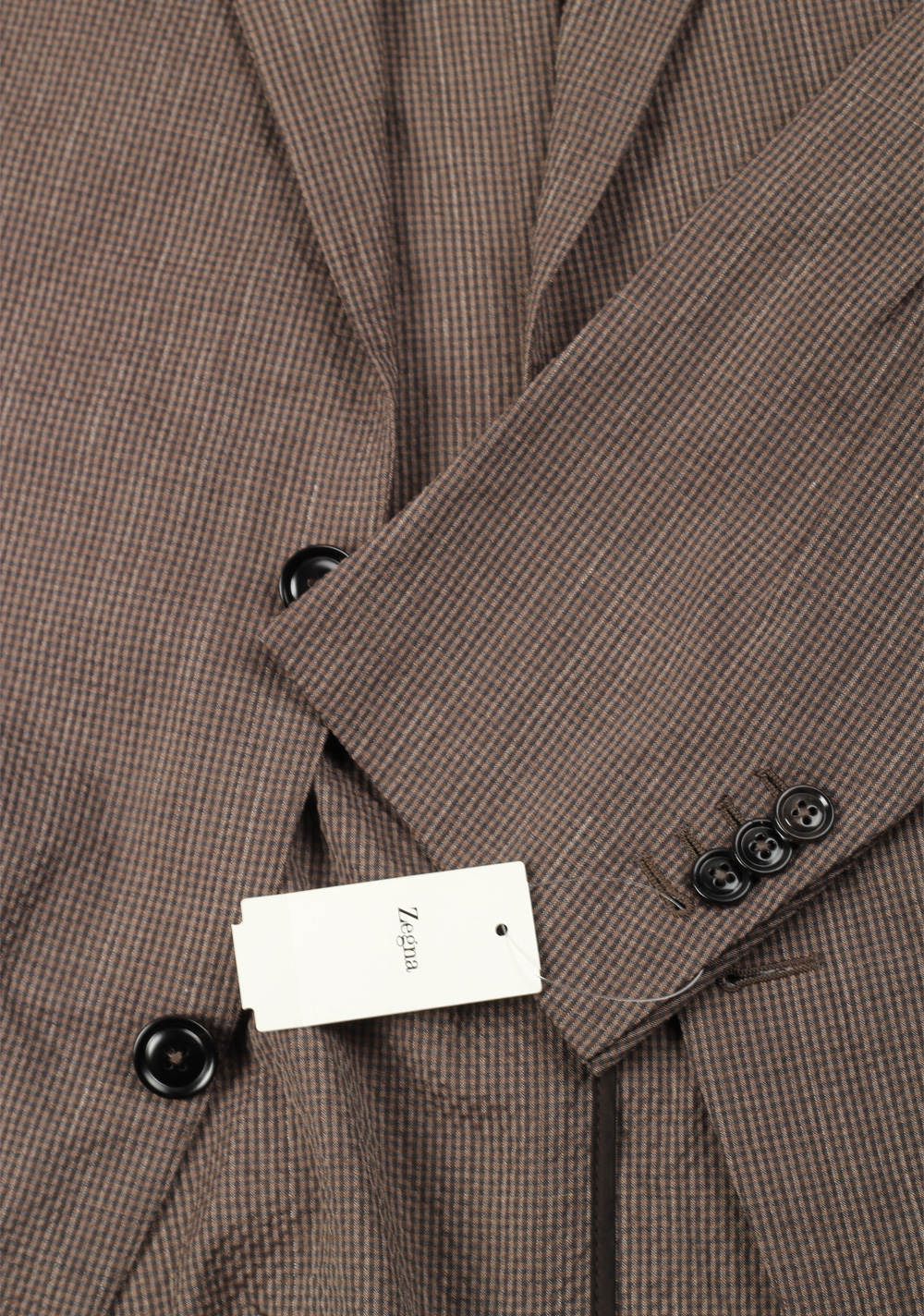 ZEGNA Zero Weight Trofeo Brown Checked Sport Coat Size 48 / 38R U.S. | Costume Limité