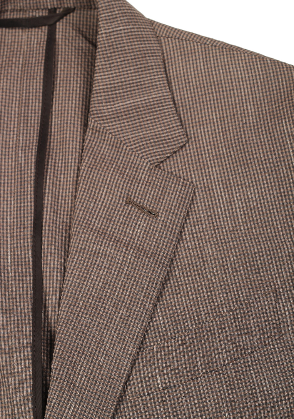 ZEGNA Zero Weight Trofeo Brown Checked Sport Coat Size 48 / 38R U.S. | Costume Limité