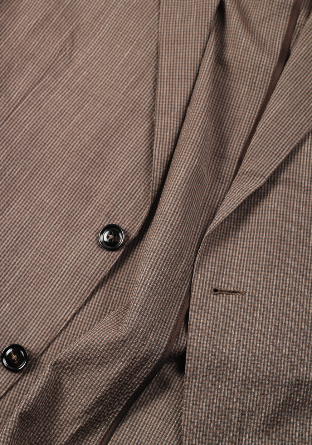 ZEGNA Zero Weight Trofeo Brown Checked Sport Coat Size 50 / 40R U.S. | Costume Limité