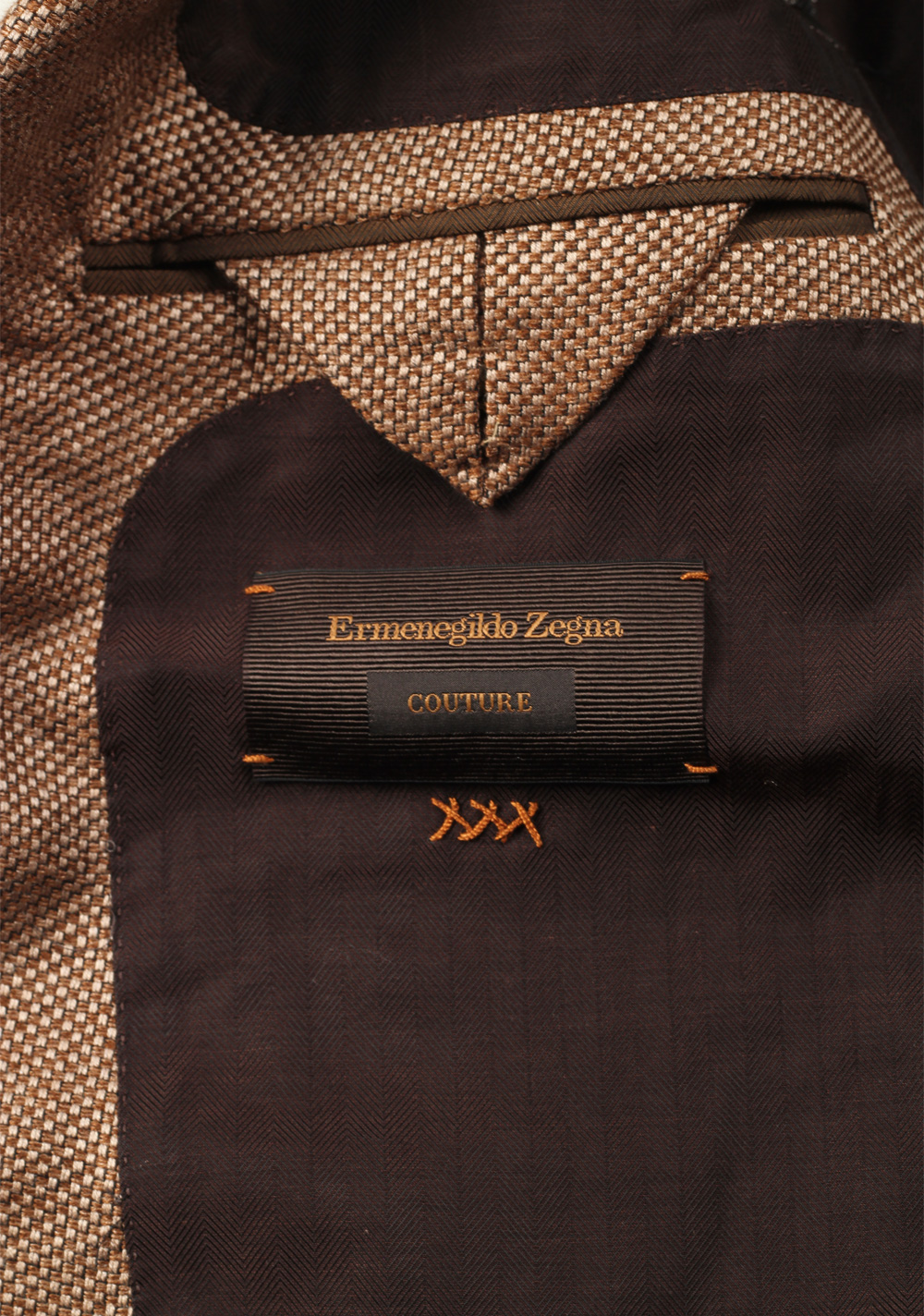 ZEGNA Couture Beige Sport Coat Size 48 / 38R U.S. In Silk Blend | Costume Limité