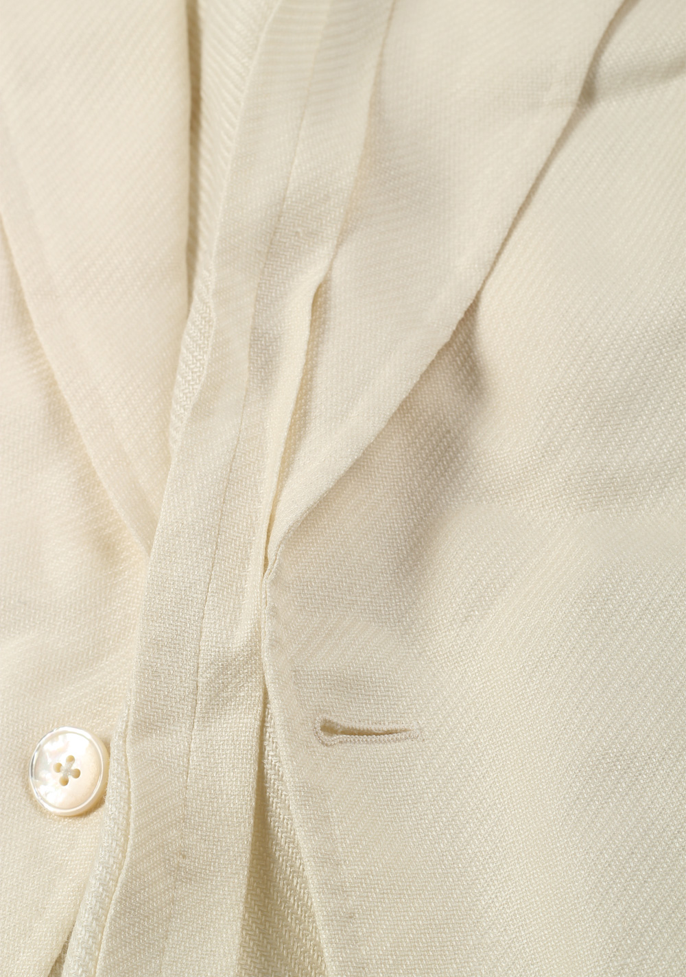 ZEGNA Manhatten Off White Sport Coat Size 52 / 42R U.S. In Silk Blend | Costume Limité