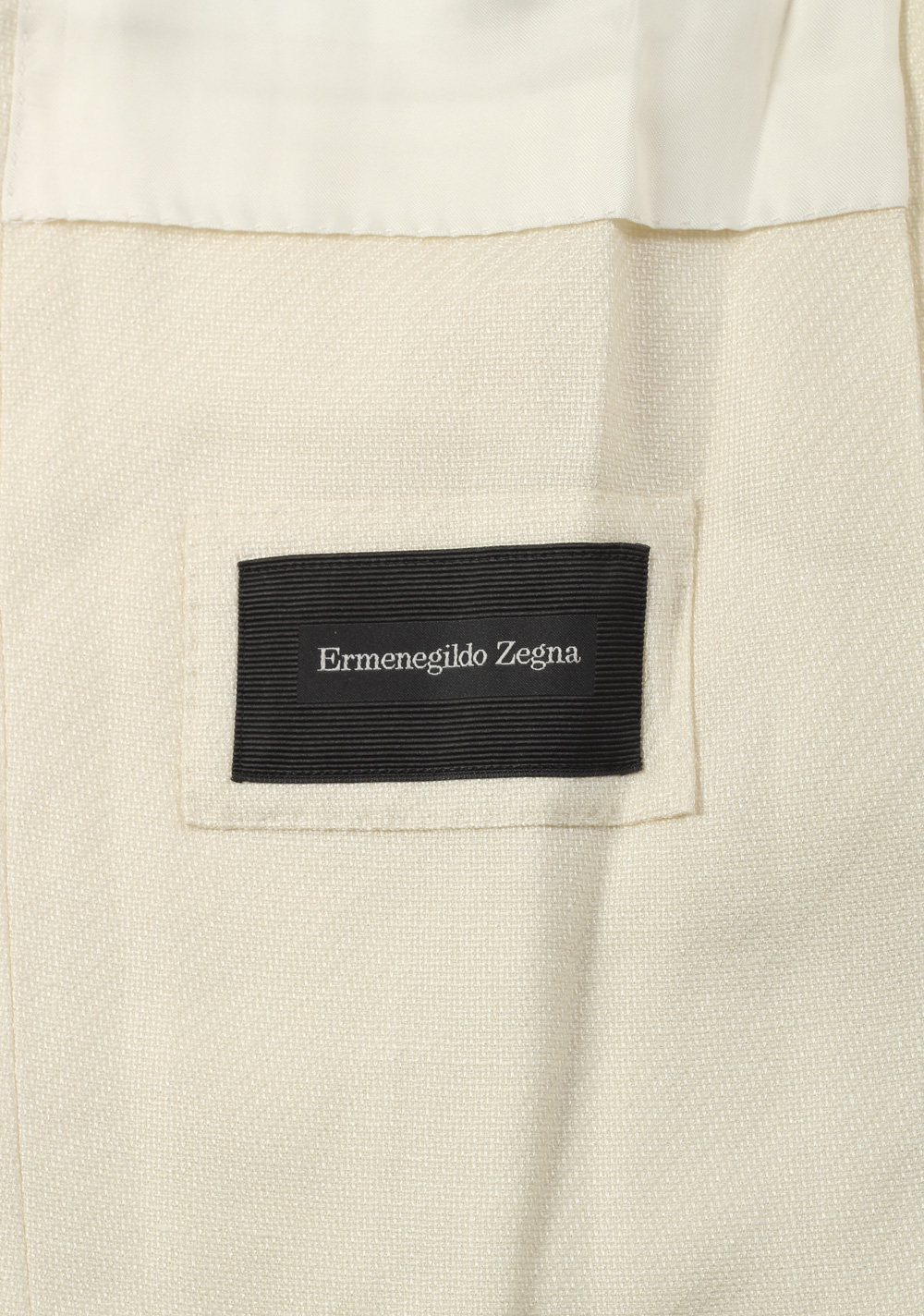 ZEGNA Manhatten Off White Sport Coat Size 52 / 42R U.S. In Silk Blend | Costume Limité