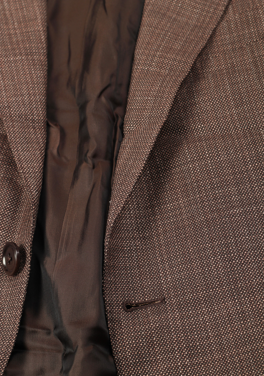ZEGNA Mil Easy Brown Sport Coat Size 48 / 38R U.S. In Silk Blend – image 3
