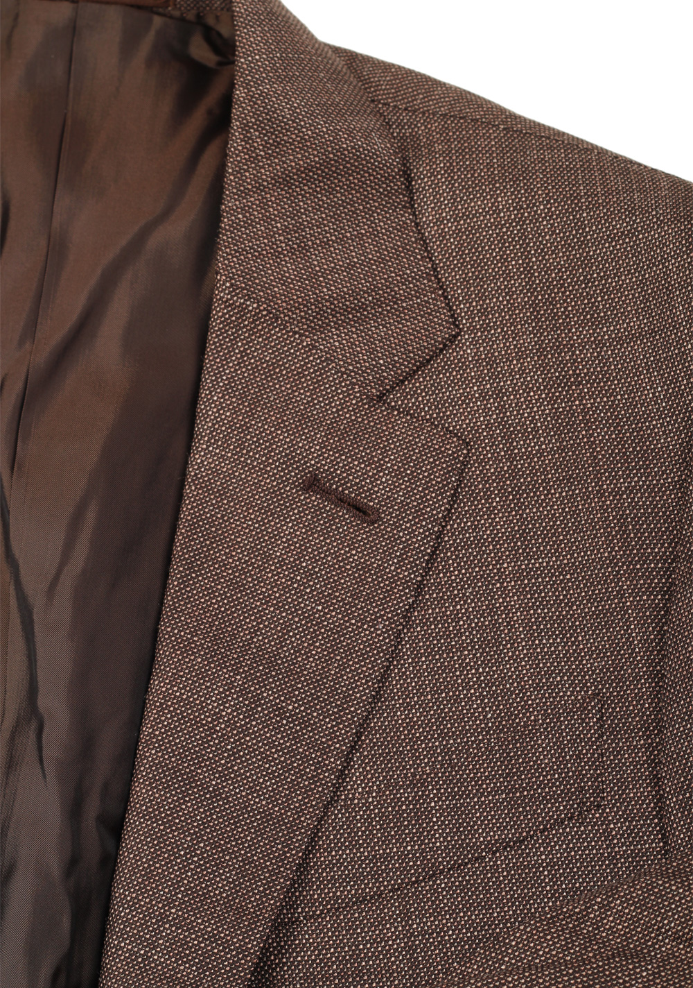 ZEGNA Mil Easy Brown Sport Coat Size 48 / 38R U.S. In Silk Blend – image 5