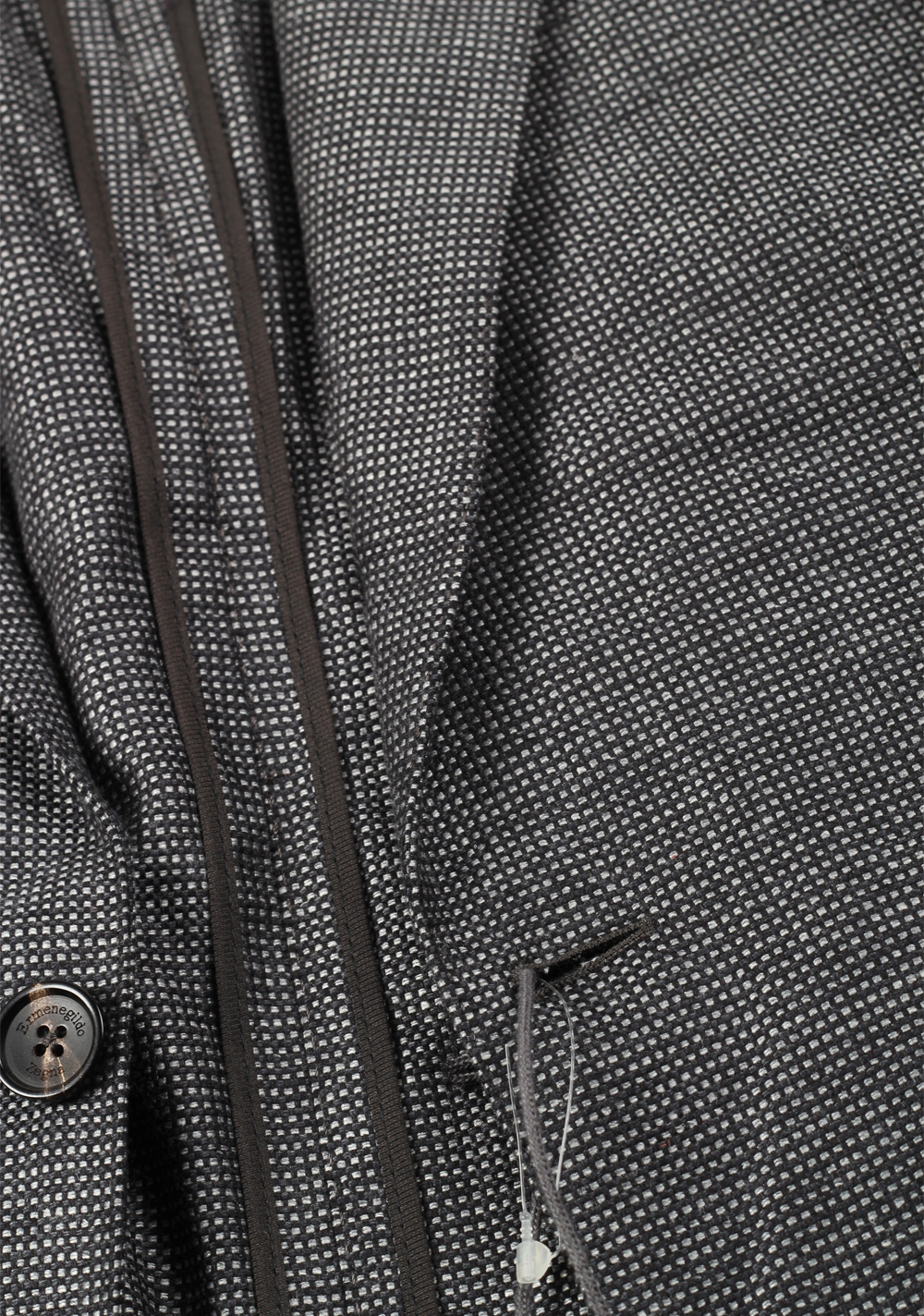 ZEGNA Silk Checked Gray Sport Coat Size 48 / 38R U.S. | Costume Limité