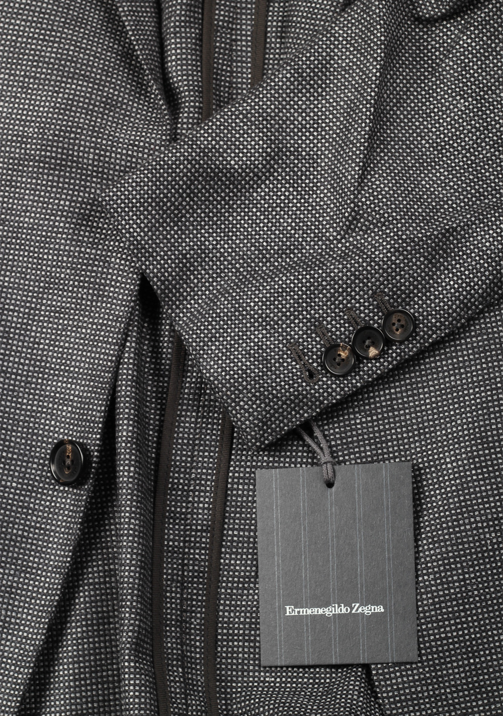 ZEGNA Silk Checked Gray Sport Coat Size 48 / 38R U.S. | Costume Limité