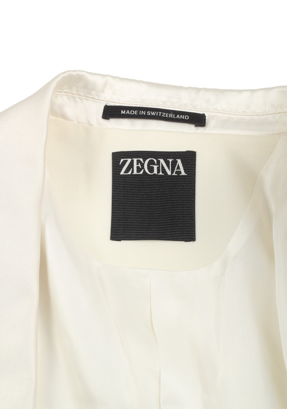 ZEGNA Venezia Off White Tuxedo Dinner Jacket Size 46 / 36R U.S. | Costume Limité