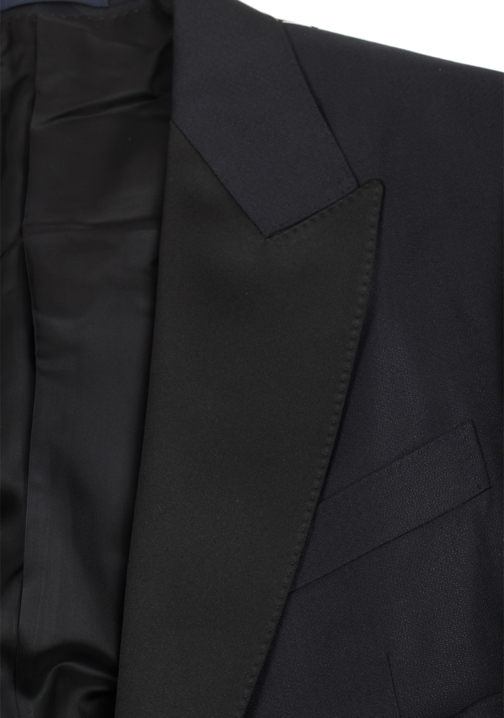 ZEGNA Milano Black Tuxedo Dinner Jacket Size 50 / 40R U.S. | Costume Limité