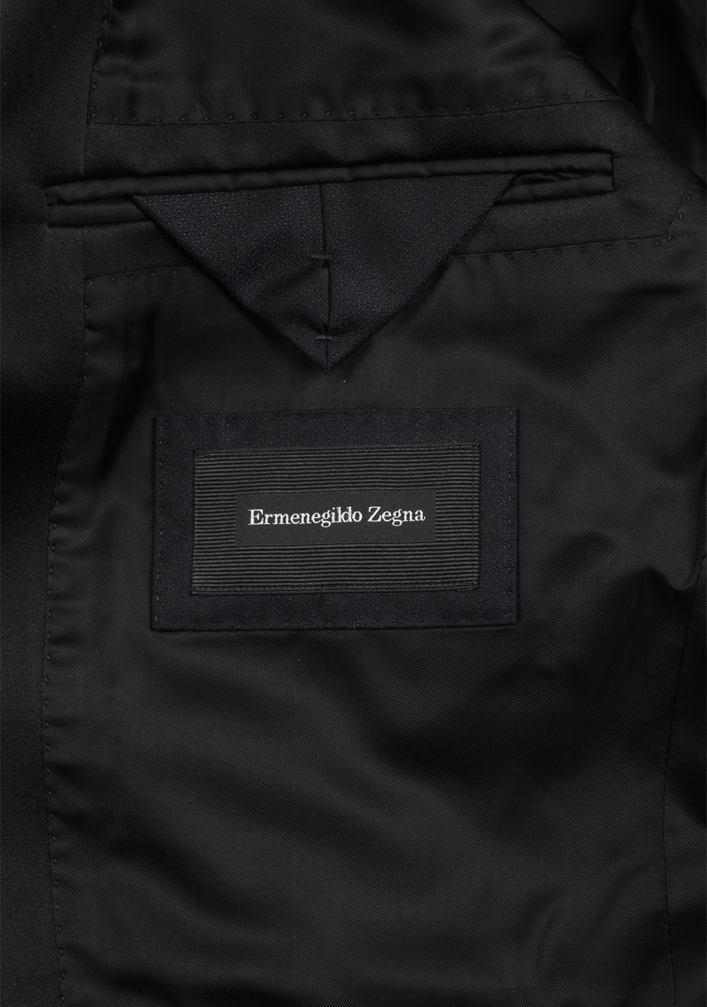 ZEGNA Milano Black Tuxedo Dinner Jacket Size 50 / 40R U.S. | Costume Limité