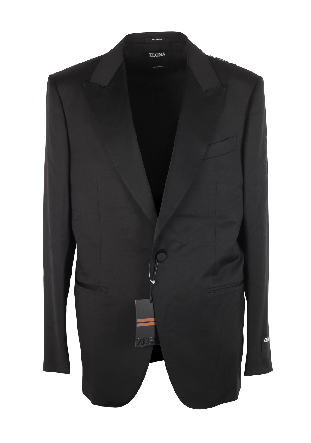 ZEGNA Sartorial Black Multiseason Tuxedo Dinner Jacket Size 52 / 42R U.S. | Costume Limité