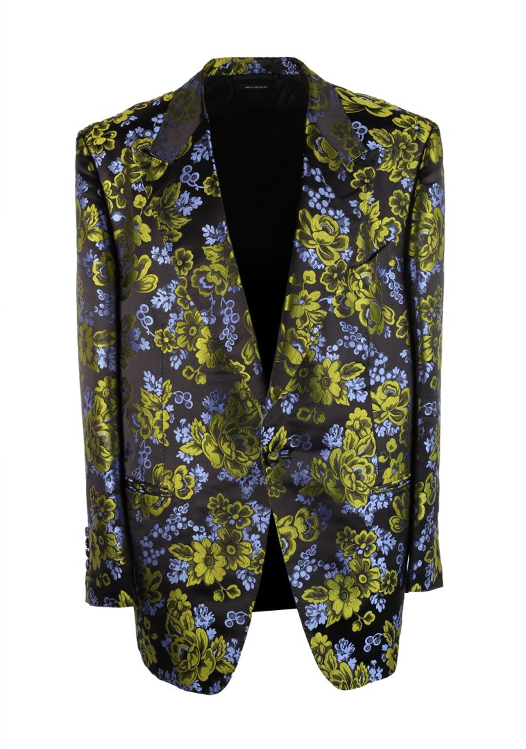 TOM FORD Windsor Floral Tuxedo Cocktail Dinner Jacket Size 52 / 42R U.S. Fit A - thumbnail | Costume Limité