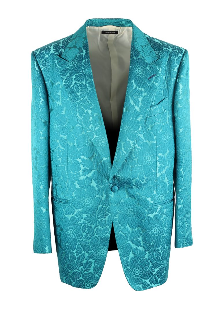TOM FORD Windsor Floral Tuxedo Cocktail Dinner Jacket Size 54 / 44R U.S. Fit A - thumbnail | Costume Limité