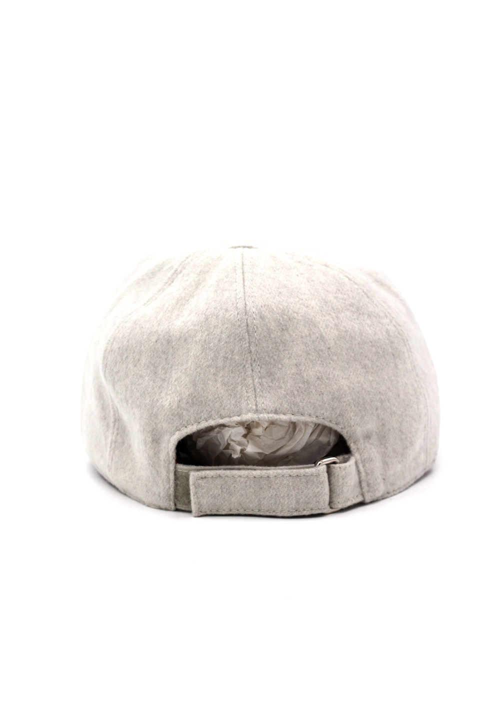 Loro Piana Light Gray Cashmere Baseball Cap Size L (Large) – image 3