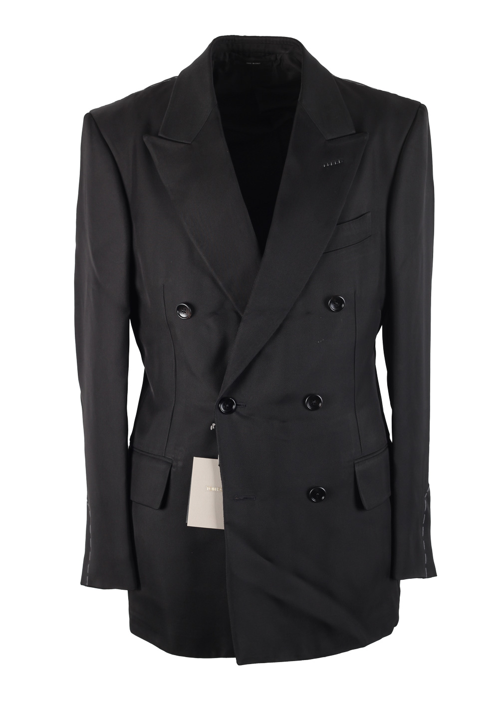 TOM FORD Cooper Black Double Breasted Sport Coat | Costume Limité
