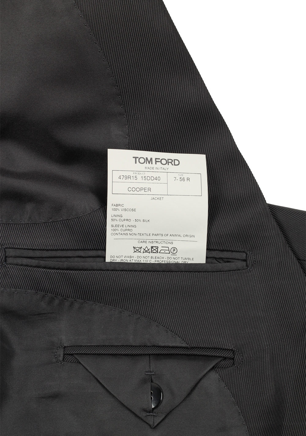 TOM FORD Cooper Black Double Breasted Sport Coat | Costume Limité