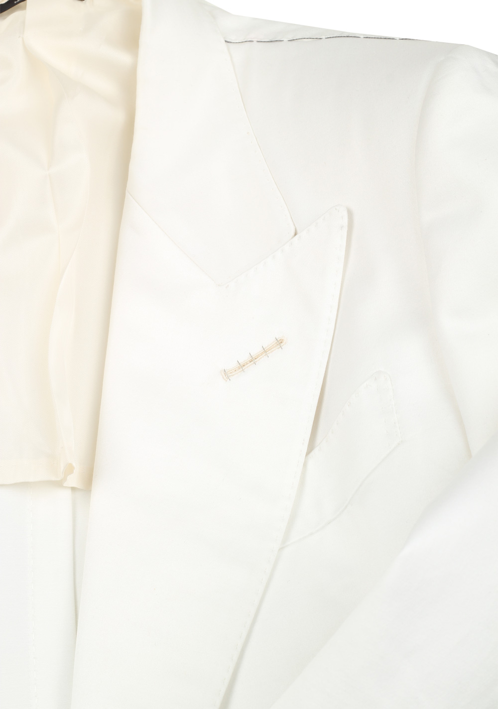 TOM FORD Dyllan White Double Breasted Suit Size 48 / 38R U.S. | Costume Limité