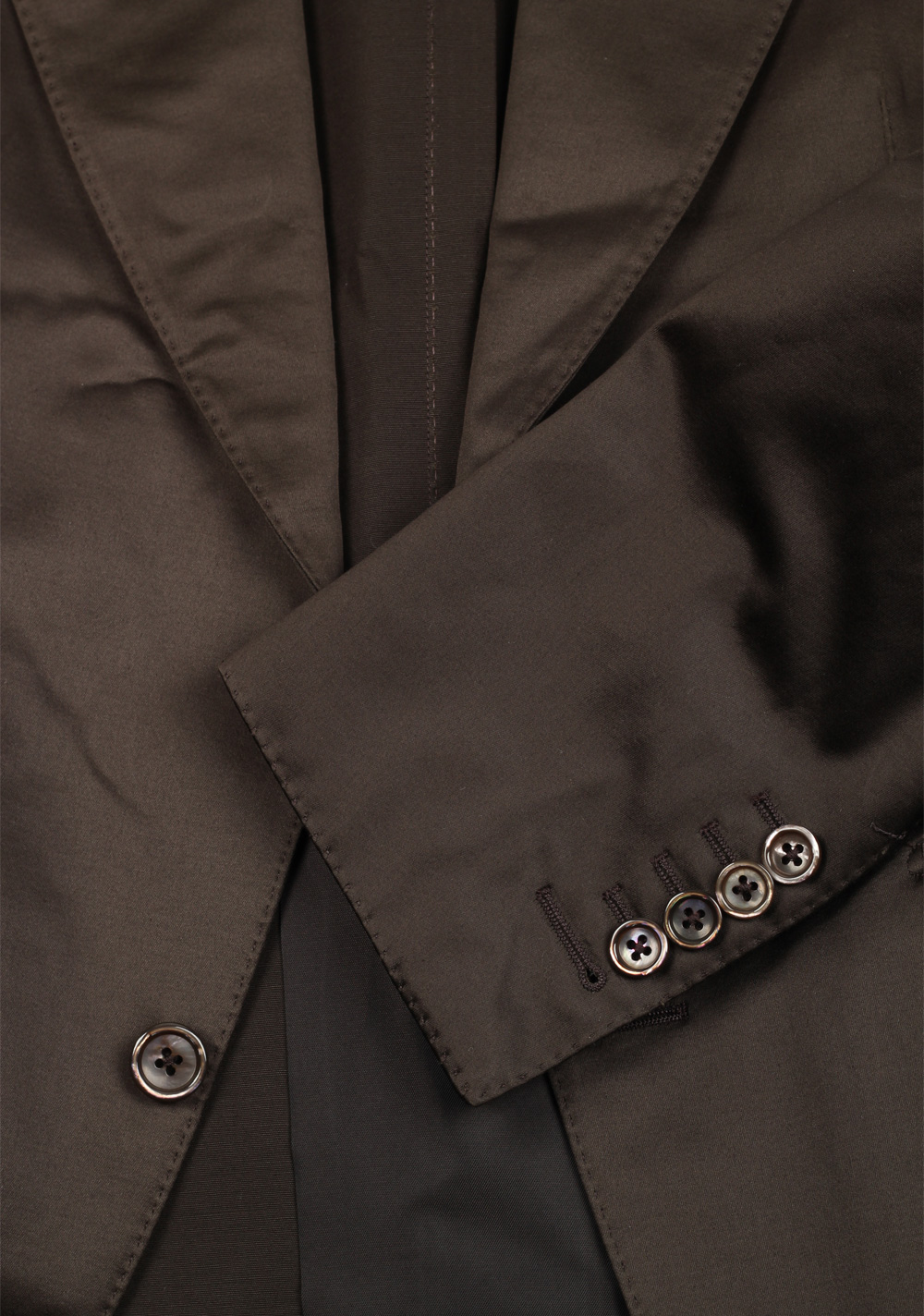 TOM FORD Dyllan Brown Suit Size 48 / 38R U.S. In Cotton | Costume Limité