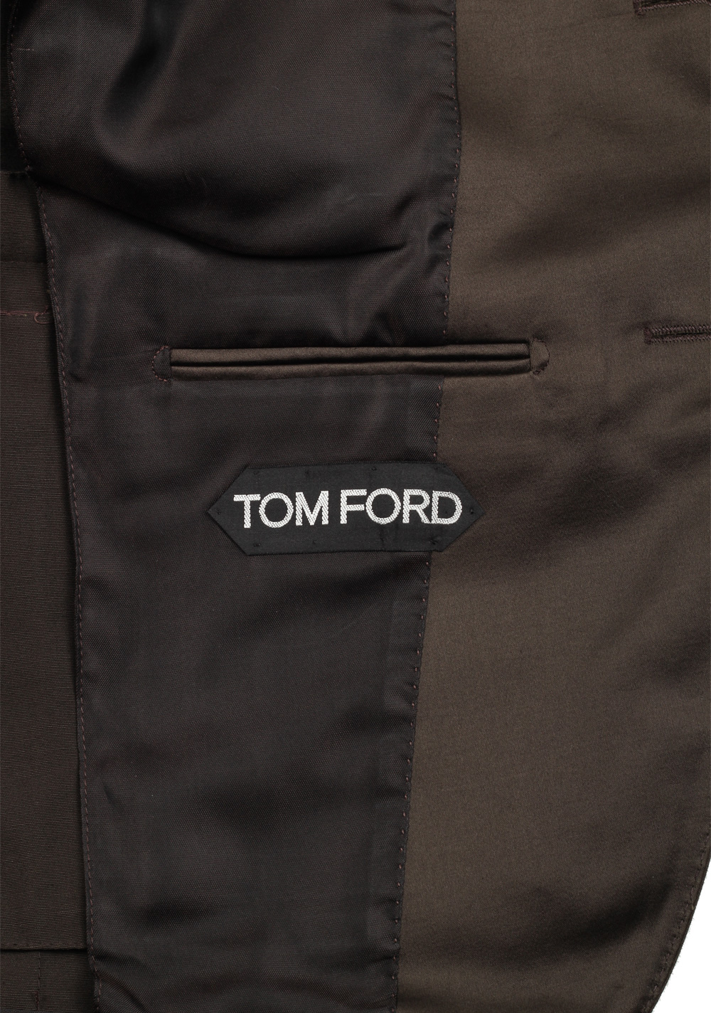 TOM FORD Dyllan Brown Suit Size 48 / 38R U.S. In Cotton | Costume Limité