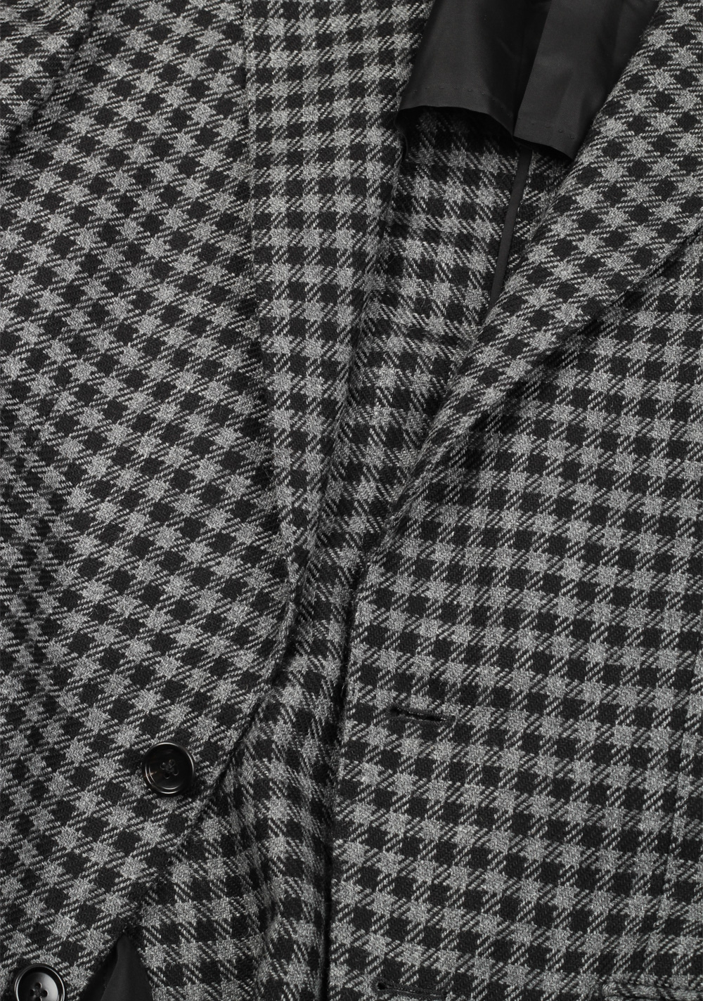 TOM FORD O’Connor Checked Black Gray Sport Coat Size 48 / 38R U.S. Fit Y | Costume Limité