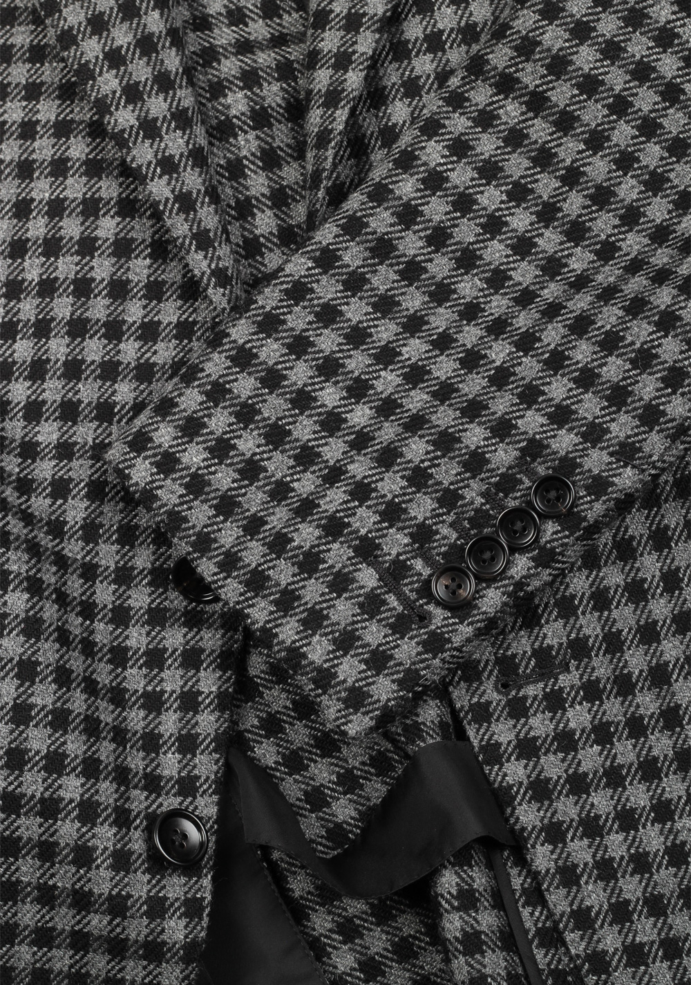 TOM FORD O’Connor Checked Black Gray Sport Coat Size 48 / 38R U.S. Fit Y | Costume Limité