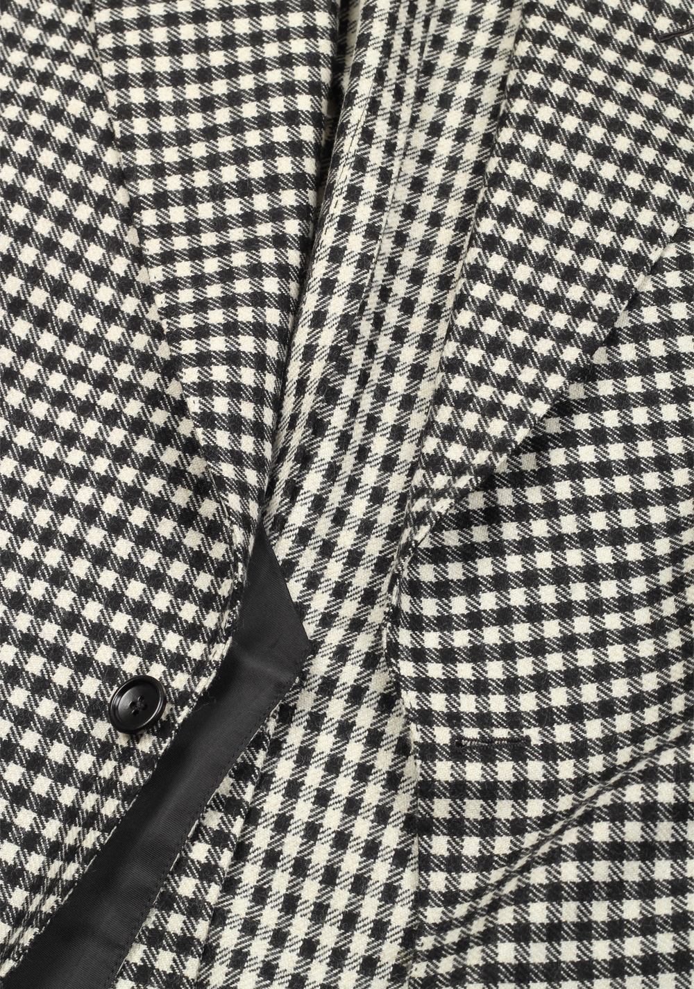 TOM FORD Shelton Checked Black White Sport Coat Size 48 / 38R U.S. | Costume Limité
