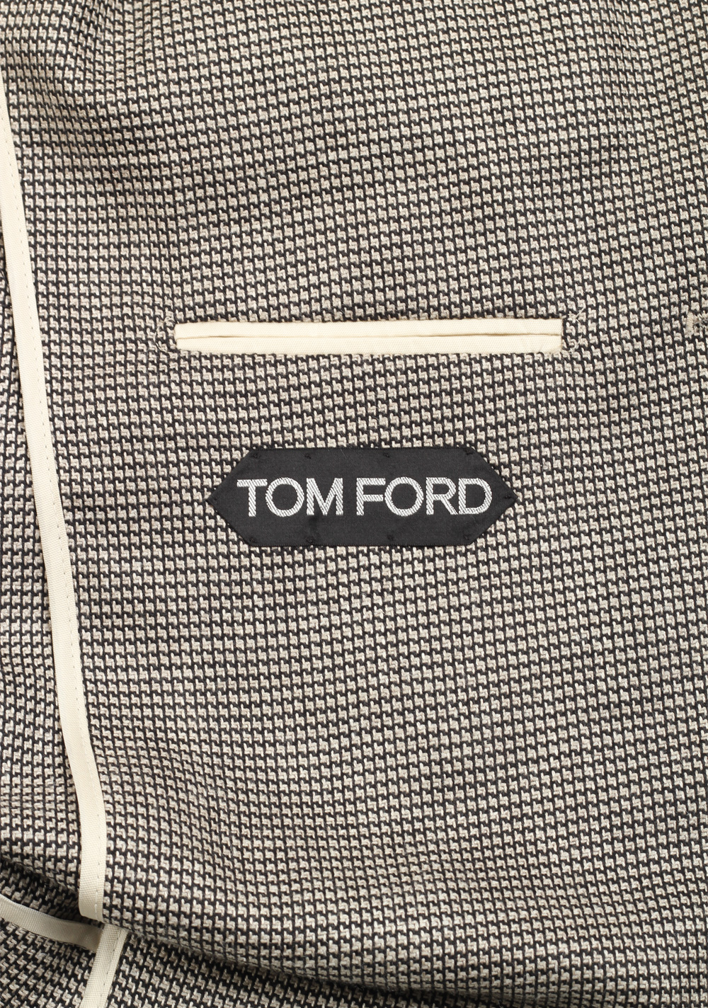TOM FORD Shelton Checked Black White Sport Coat Size 48 / 38R U.S. | Costume Limité
