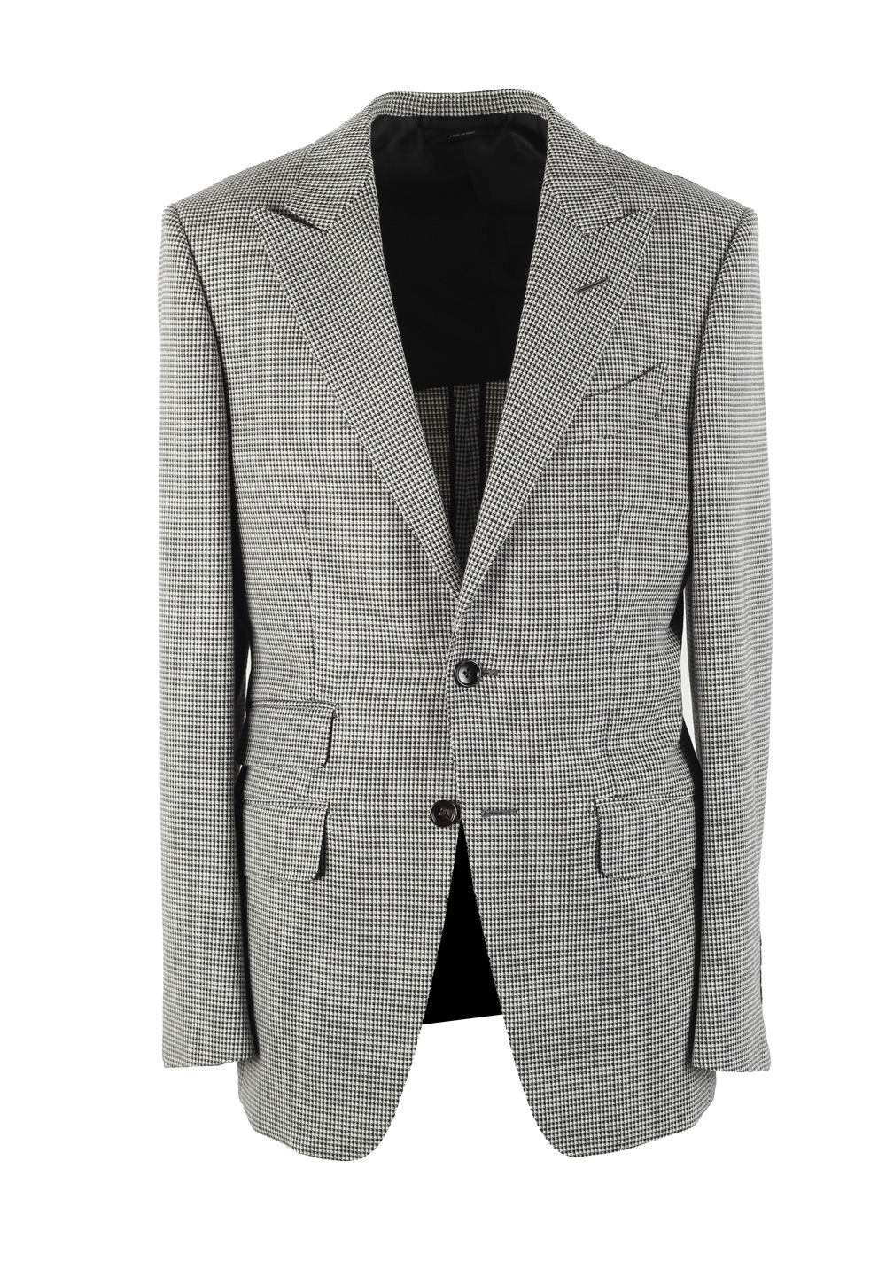 TOM FORD O’Connor Checked Black White Sport Coat Size 48 / 38R U.S. Fit Y | Costume Limité